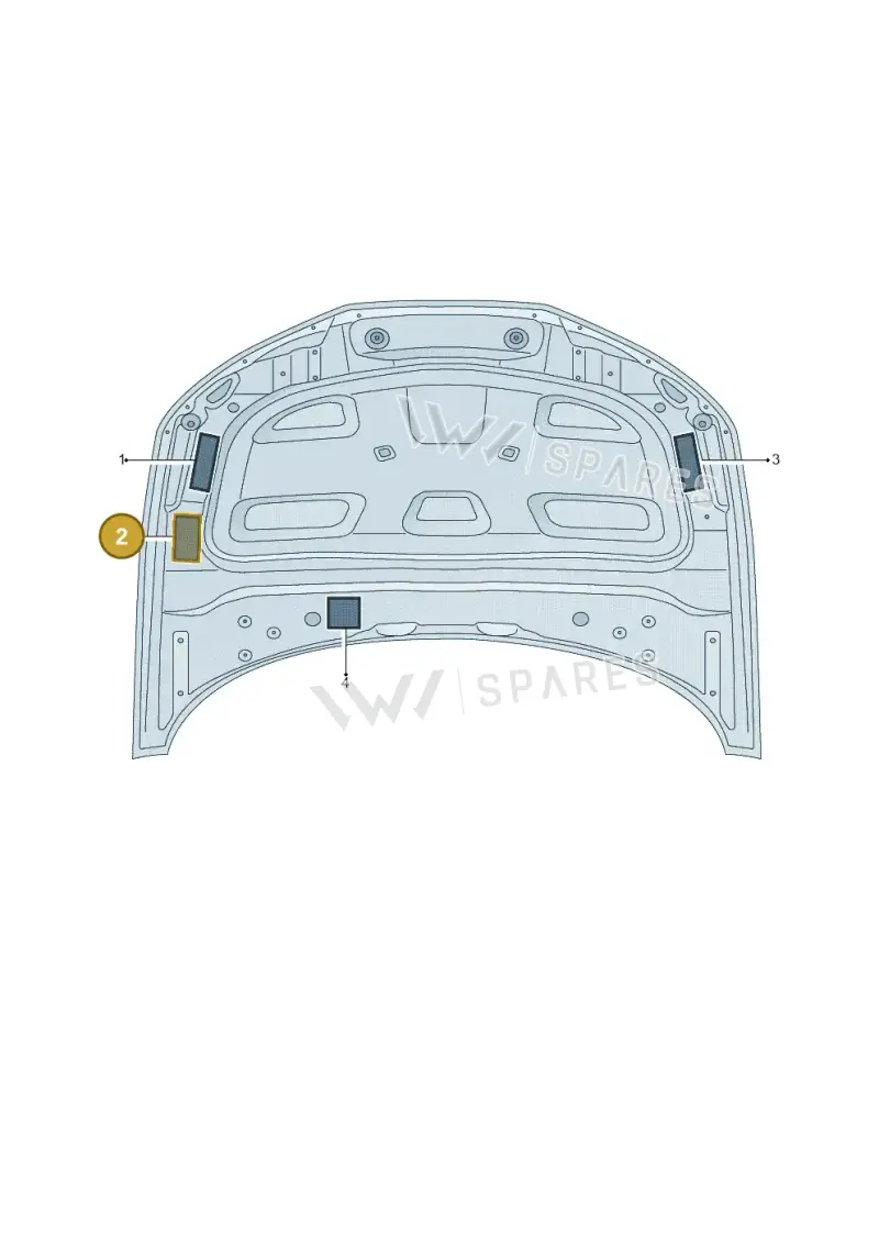 8W0010504AK — Audi A5 Sportback (2016-2025) diagram 897010100, position 2