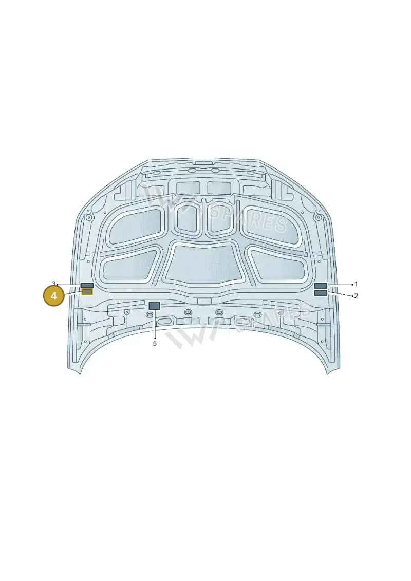 8W0010504AM — Audi A4 (2015-2025) diagram 849010100, position 4