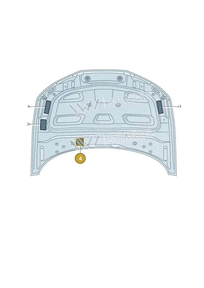 8W0010504AN — Audi A5 Sportback (2016-2025) diagram 897010100, position 4