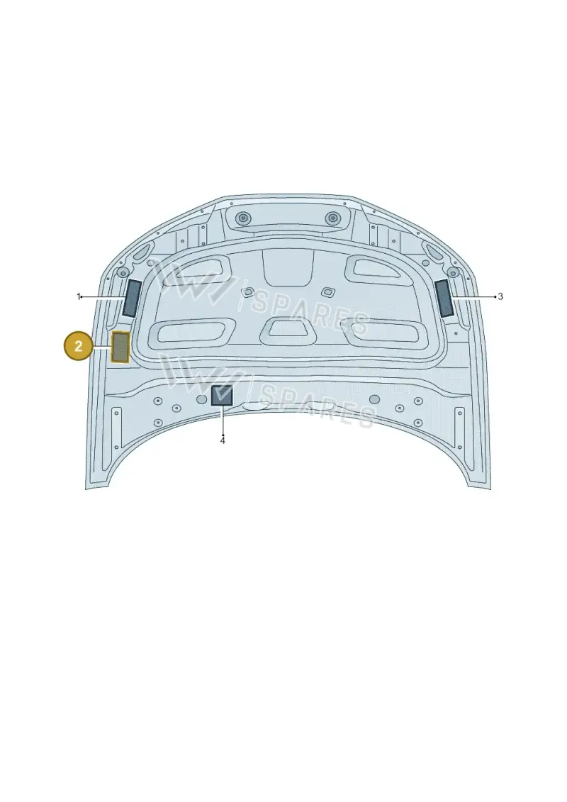 8W0010504AT — Audi A5 Sportback (2016-2025) diagram 897010100, position 2