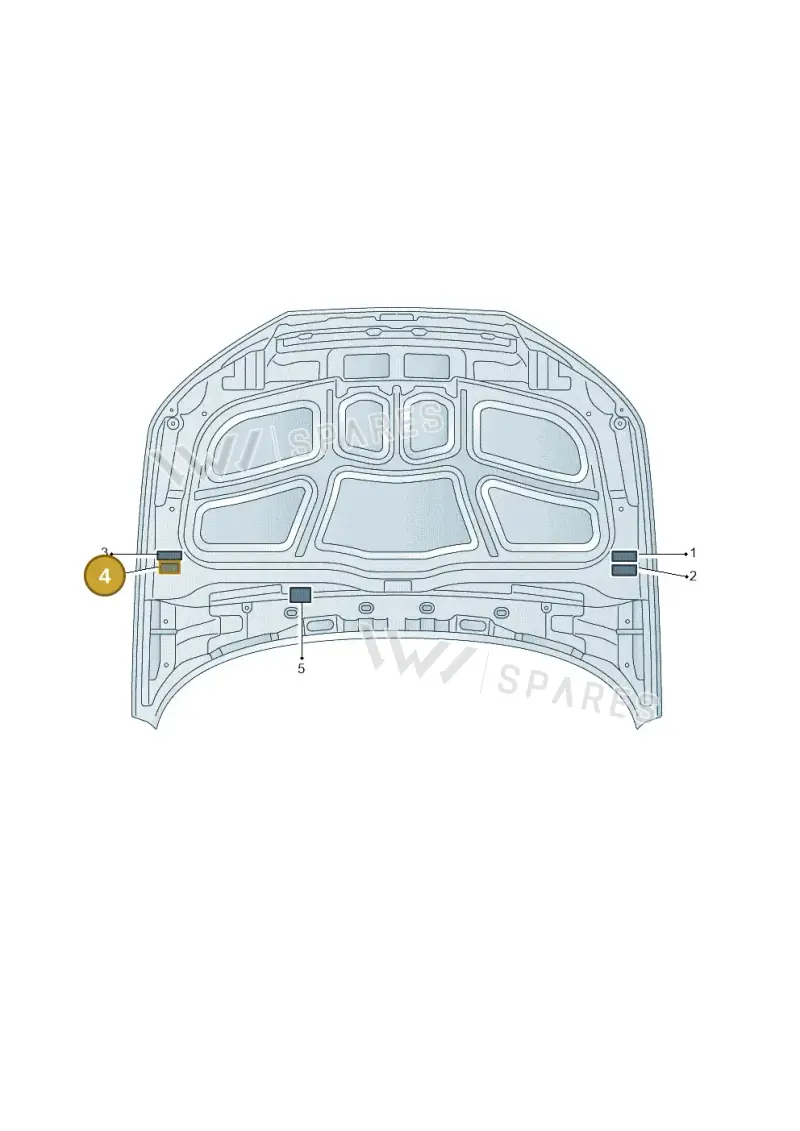 8W0010504BA — Audi A4 (2015-2025) diagram 849010100, position 4