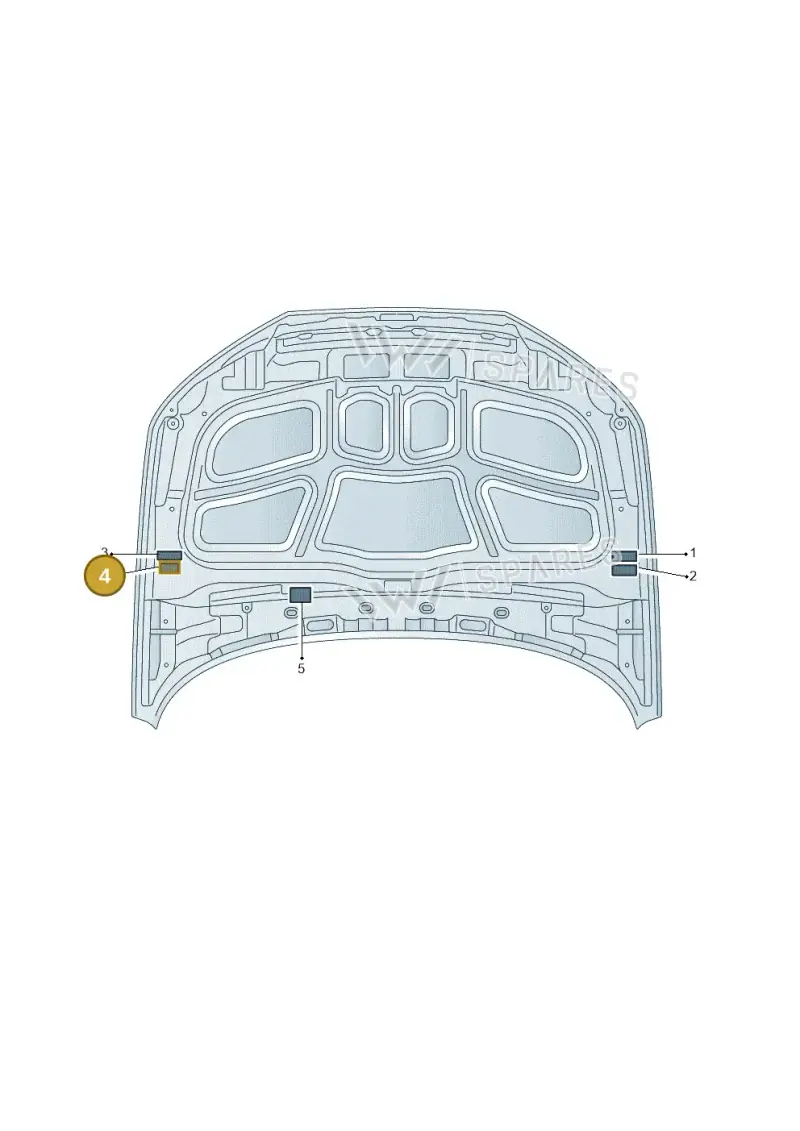 8W0010504BC — Audi A4 (2015-2025) diagram 849010100, position 4