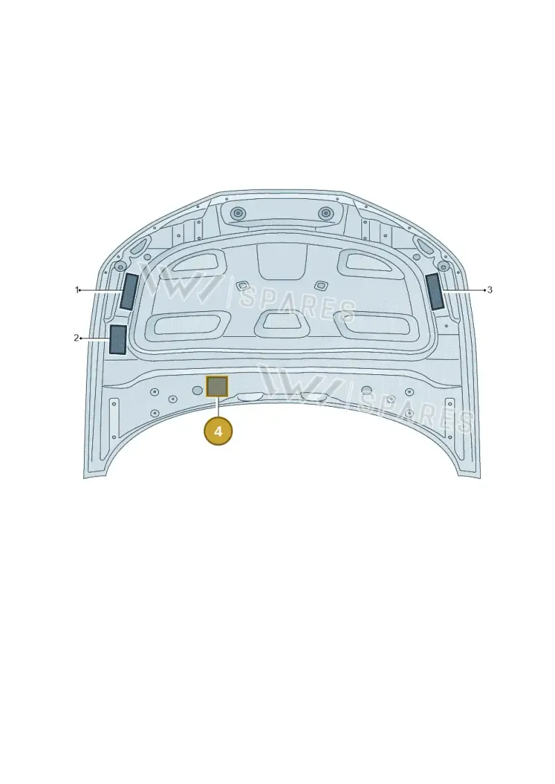 8W0010504BD — Audi A5 Sportback (2016-2025) diagram 897010100, position 4