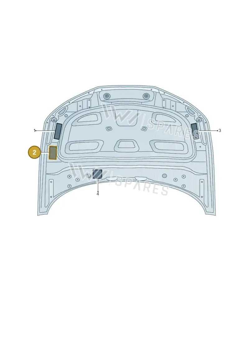8W0010504G — Audi A5 Sportback (2016-2025) diagram 897010100, position 2