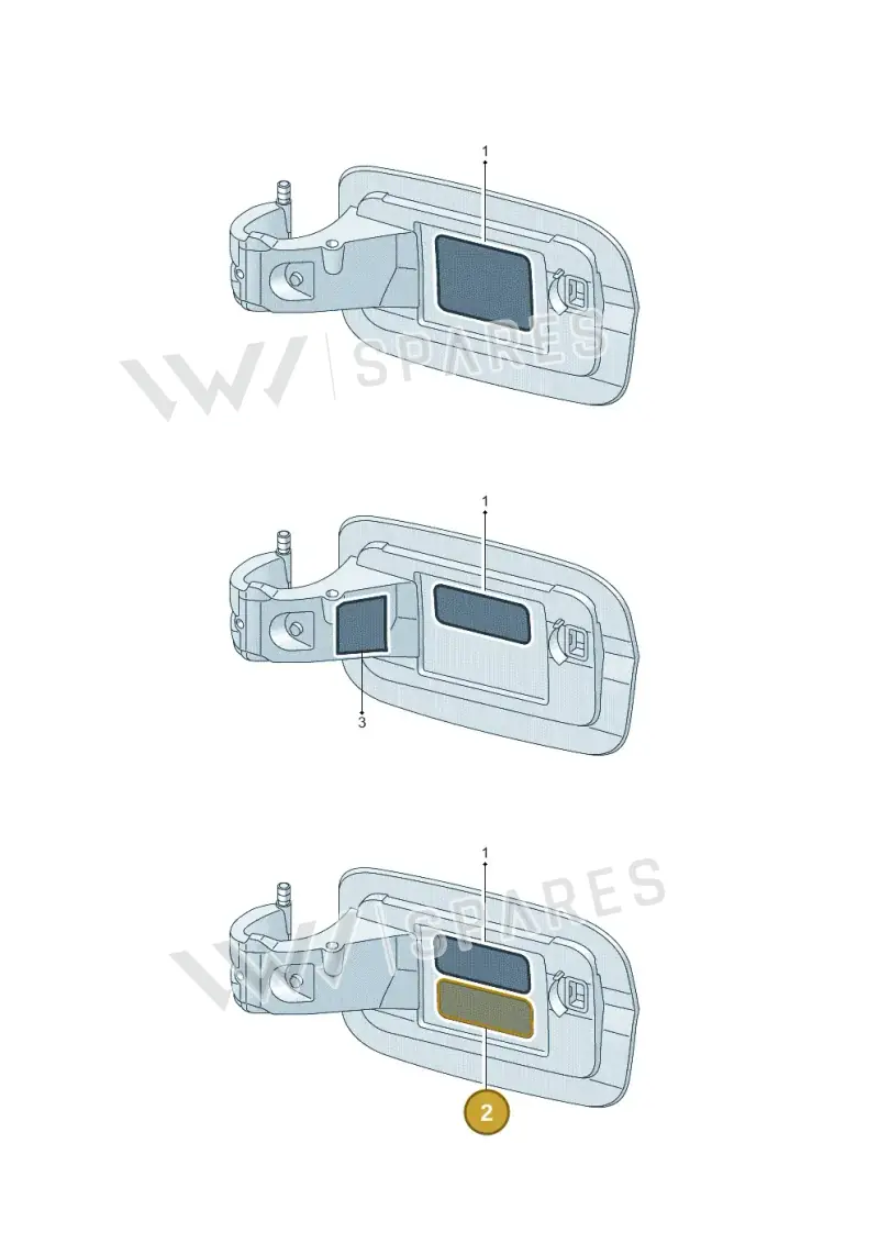 8W0010508AS — Audi A3 Sportback (2019-2025) diagram 890010350, position 2