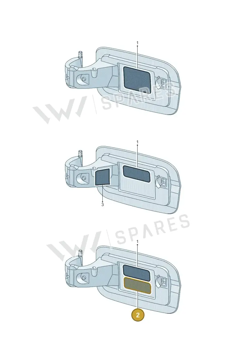 8W0010508BH — Audi A3 Sportback (2019-2025) diagram 890010350, position 2