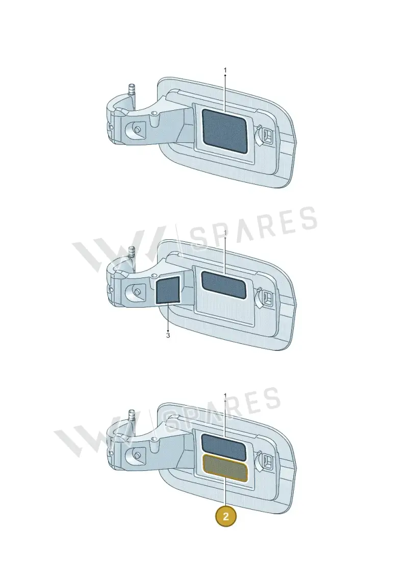 8W0010508BL — Audi A3 Sportback (2019-2025) diagram 890010350, position 2