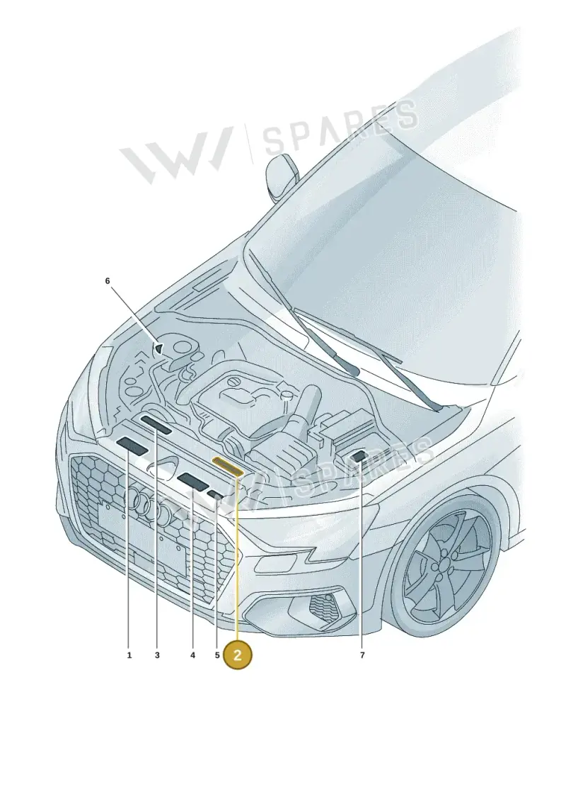 8W0010560 — Audi A3 Sportback (2019-2025) diagram 596010015, position 2