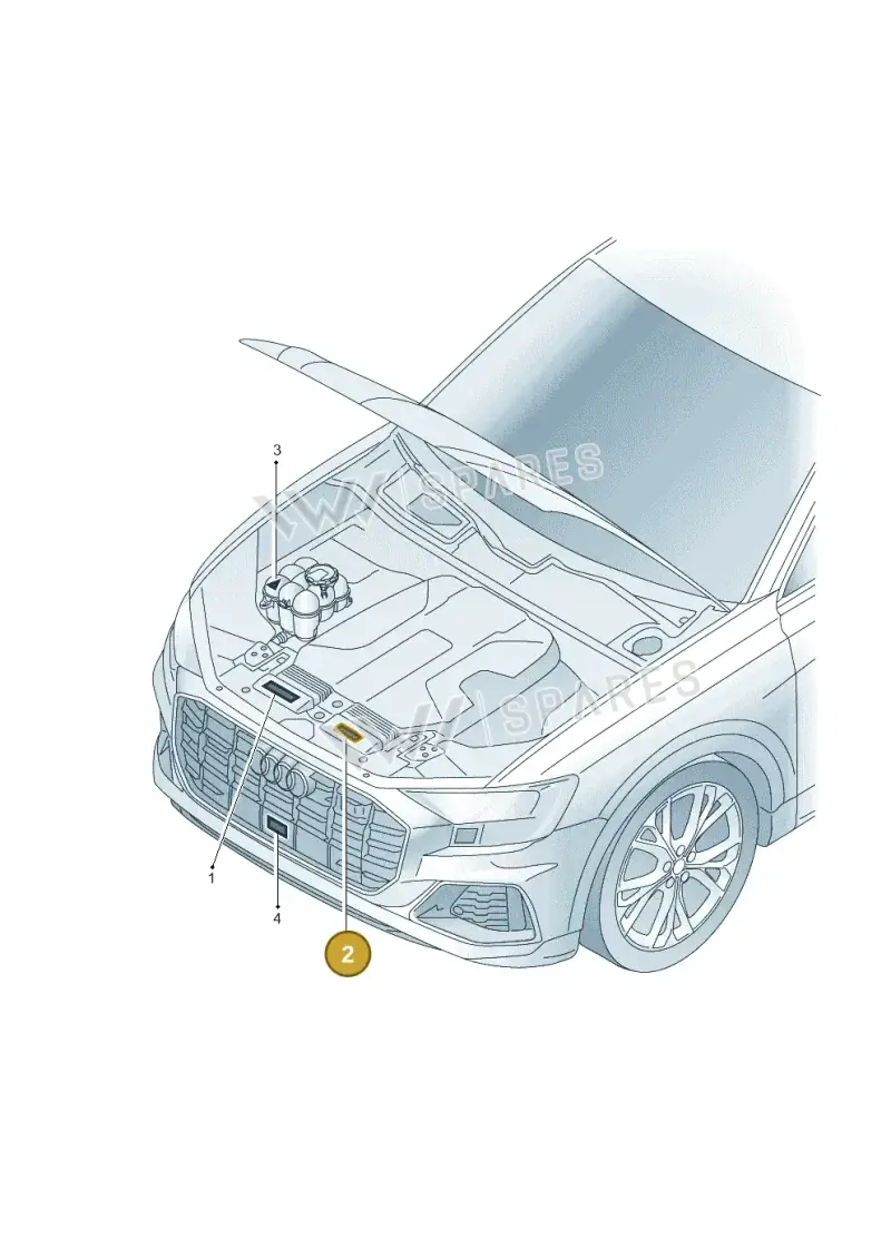 8W0010560A — Audi Q8 (2018-2025) diagram 429010150, position 2