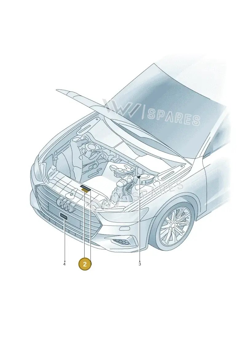 8W0010560A — Audi A6 (2018-2025) diagram 435010150, position 2