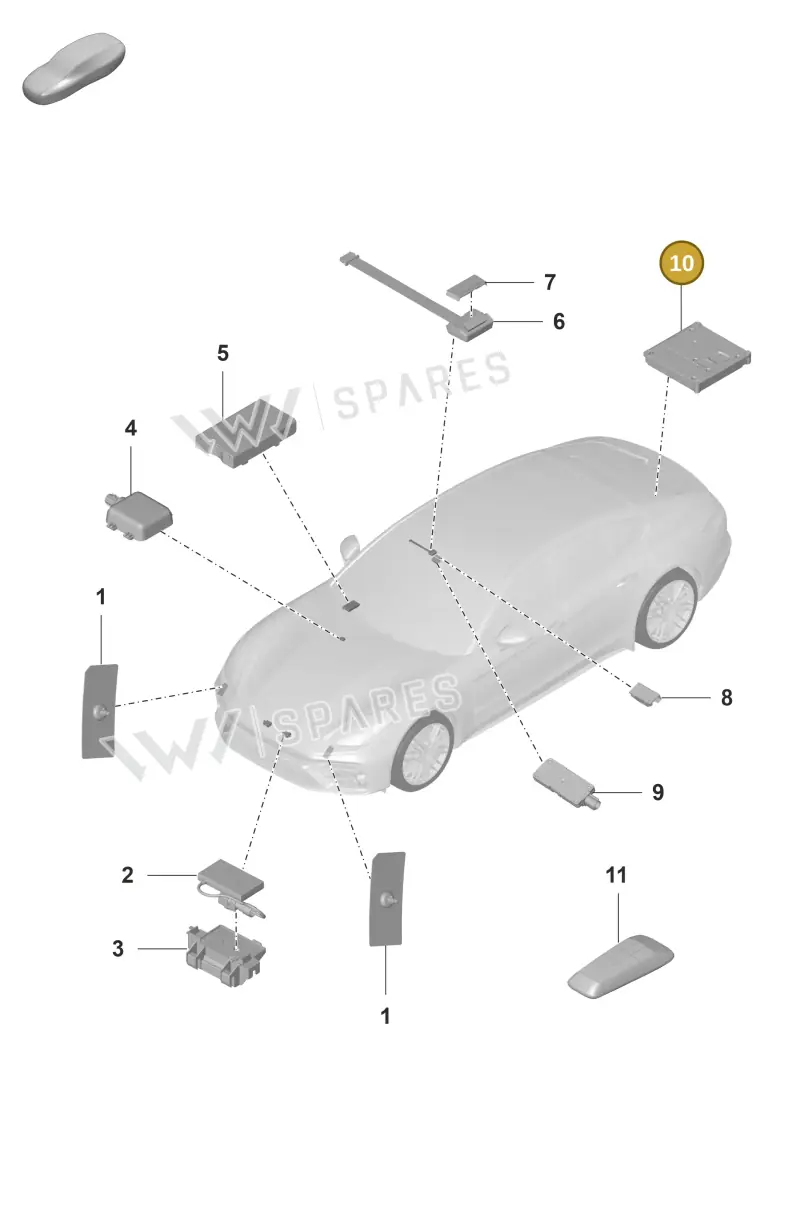 8W0035282A — Porsche Panamera (2020-2023) diagram p58911015, position 10