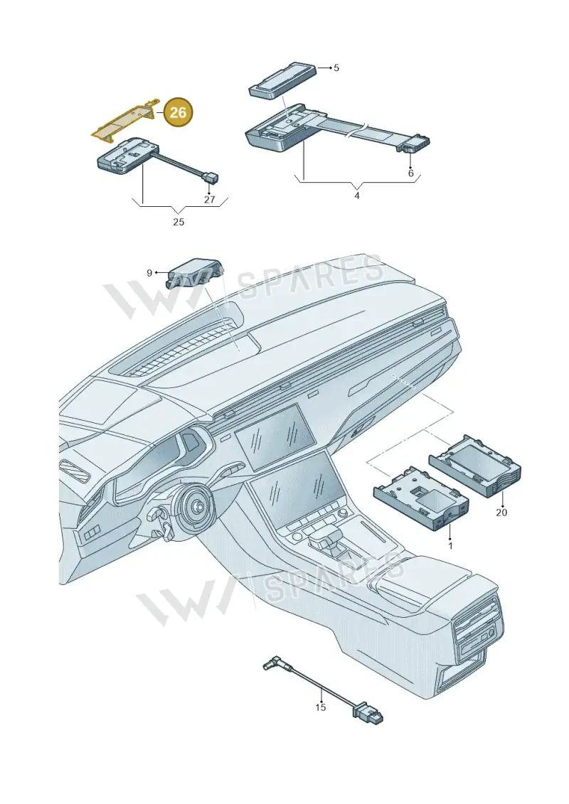 8W0035720B — Audi Q8 (2018-2025) diagram 429035570, position 26
