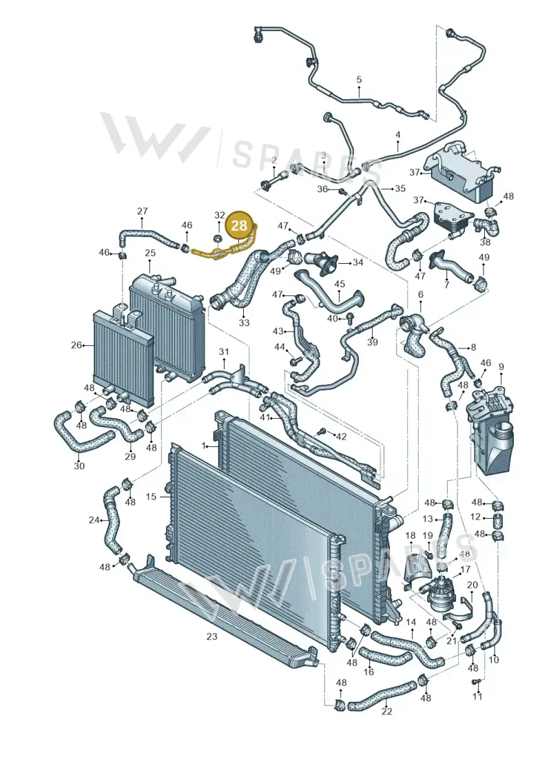 8W0121086D — Audi RS4 Avant (2017-) diagram 847121100, position 28