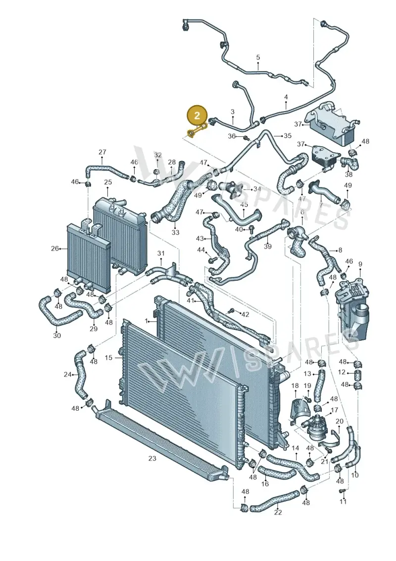 8W0122293DL — Audi RS4 Avant (2017-2025) diagram 847121100, position 2