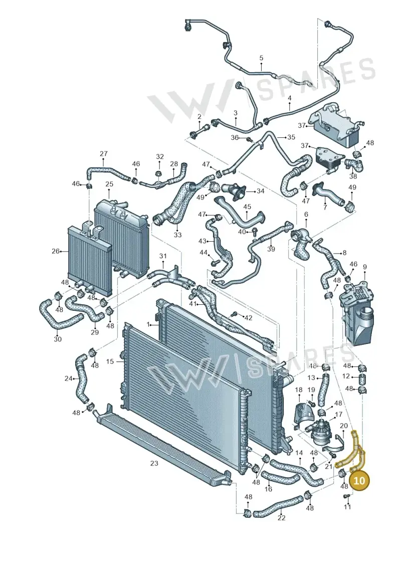 8W0145640 — Audi RS4 Avant (2017-2025) diagram 847121100, position 10
