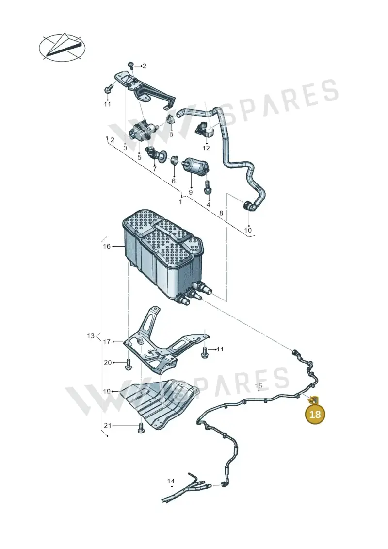 8W0201449D — Audi RS Q8 (2019-2025) diagram 624201030, position 18