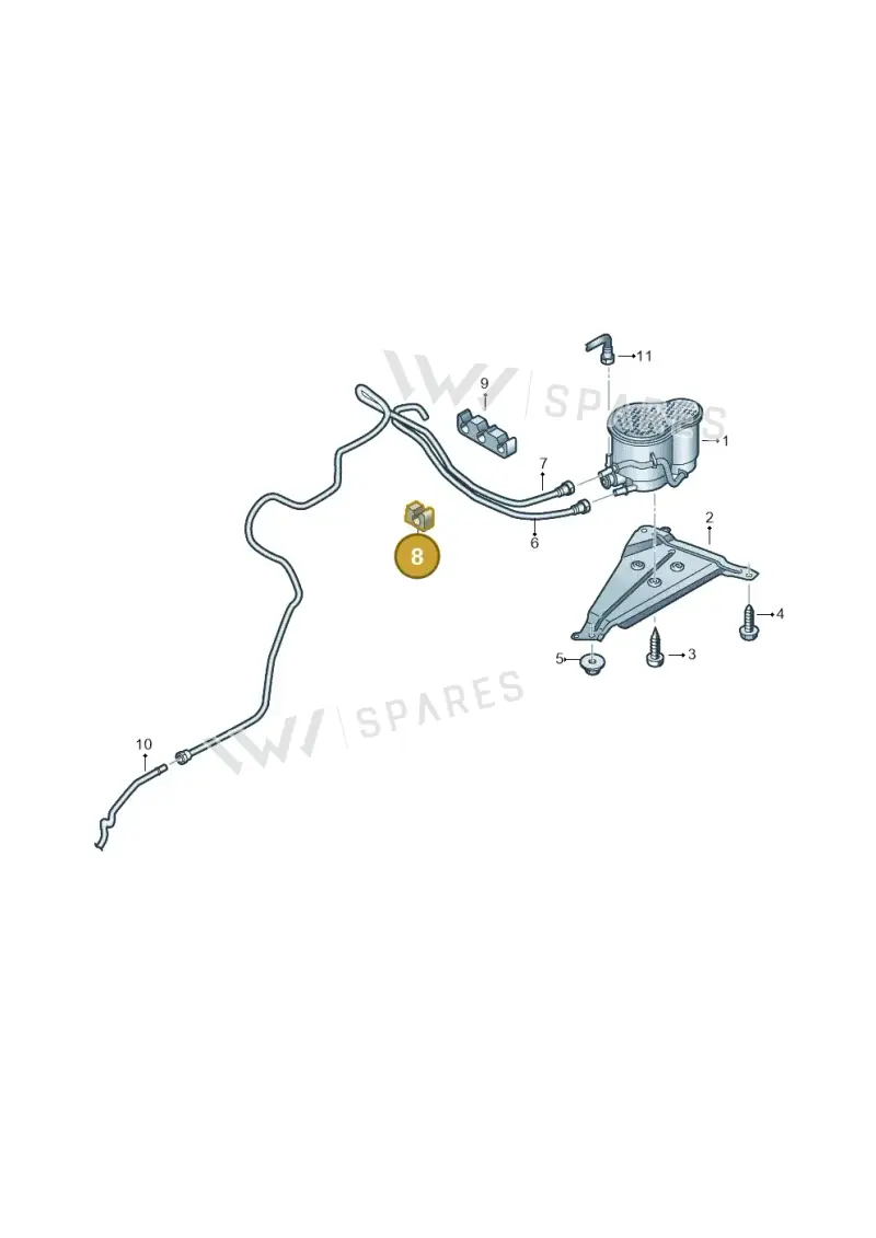 8W0201449D — Audi RS4 Avant (2017-2025) diagram 849201800, position 8