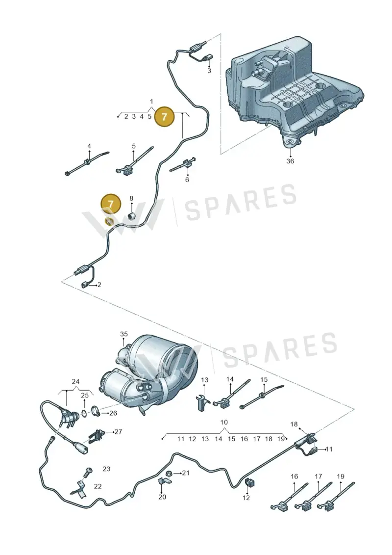 8W0201449J — Audi A6 2.0 (2018-) diagram 430201072, position 7