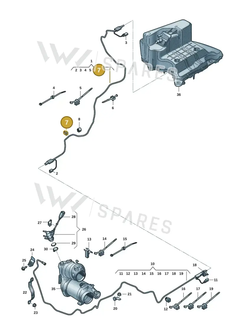 8W0201449J — Audi A6 2.0 (2018-) diagram 435201065, position 7