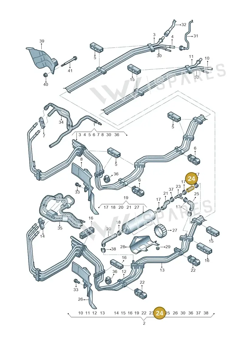 8W0201541E — Audi Q5 (2016-2020) diagram 896201600, position 24