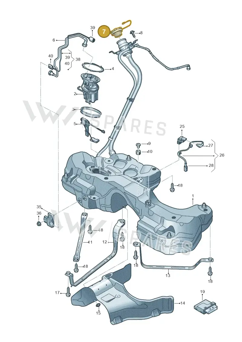8W0201550K — Audi RS4 Avant (2017-2025) diagram 847201200, position 7
