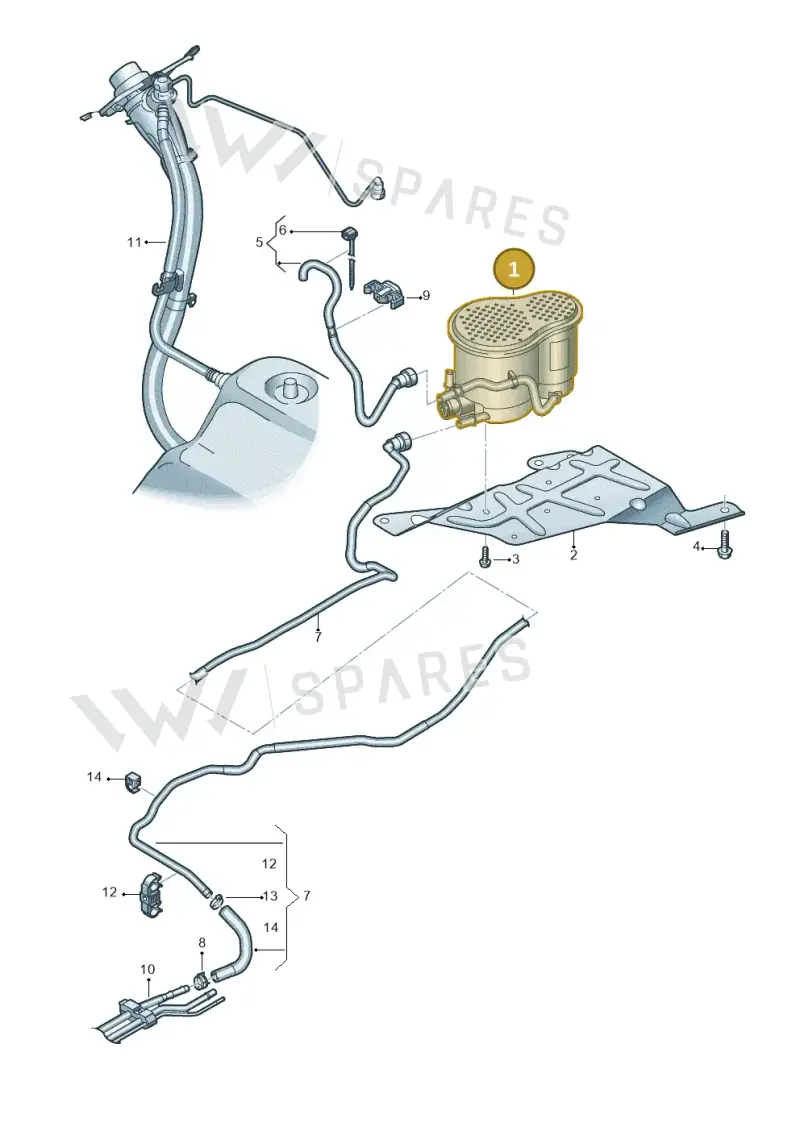 8W0201799L — Audi A8 (2017-2025) diagram 838201800, position 1