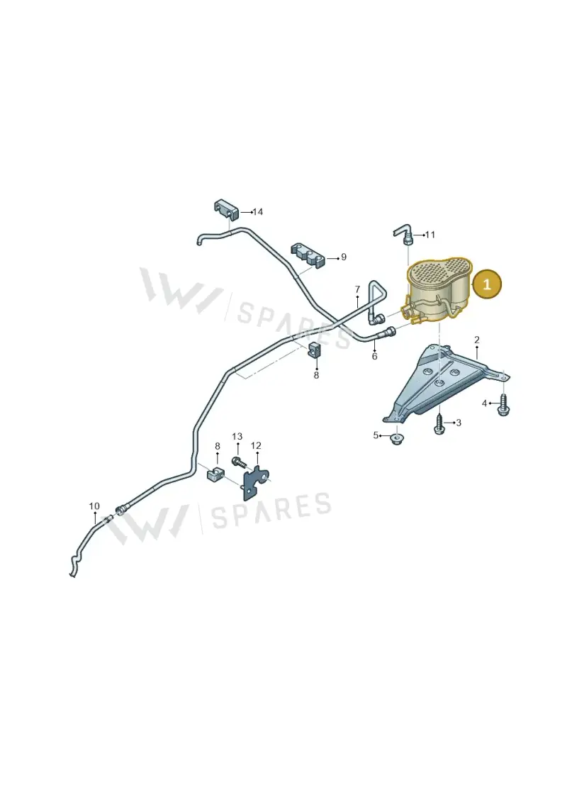 8W0201799L — Audi A5 Cabriolet (2016-2025) diagram 848201800, position 1