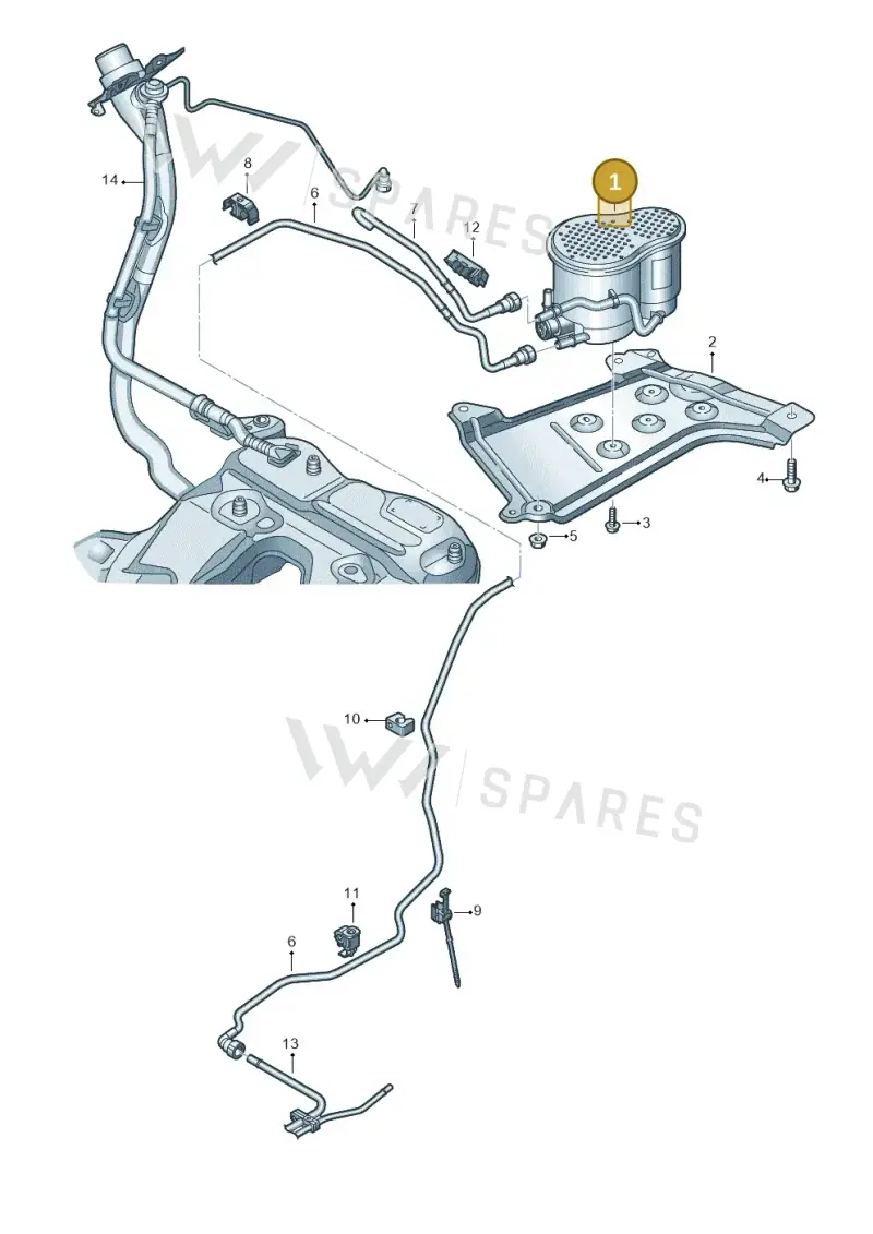 8W0201799L — Audi A6 (2018-2025) diagram 435201800, position 1