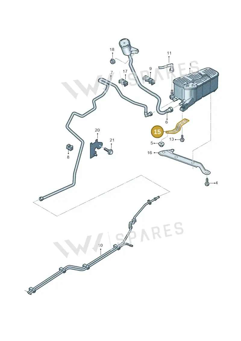 8W0201827F — Audi A5 Cabrio 2.0 (2016-2018) diagram 848201085, position 15