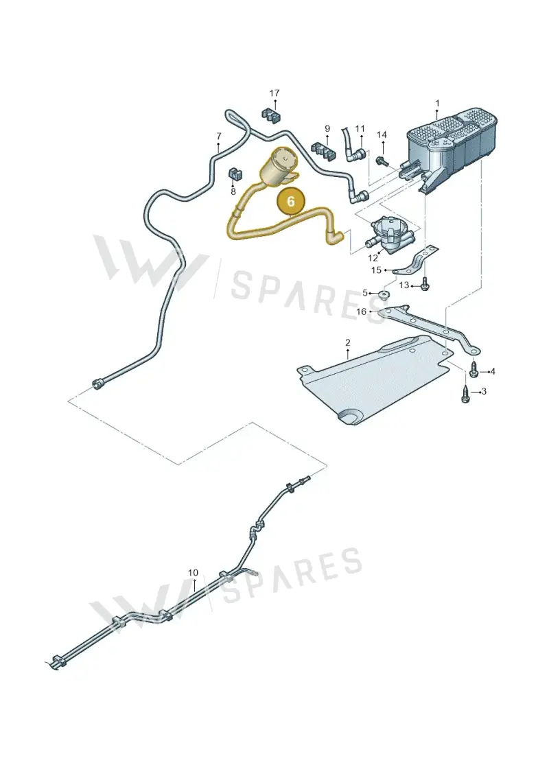 8W0201997B — Audi A4 (2015-2025) diagram 849201820, position 6
