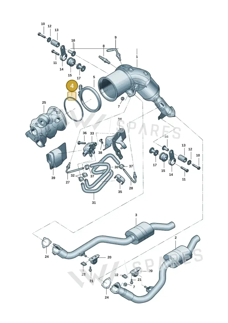 8W0253115G — Audi A7 (2021-) diagram 4kg253450, position 4