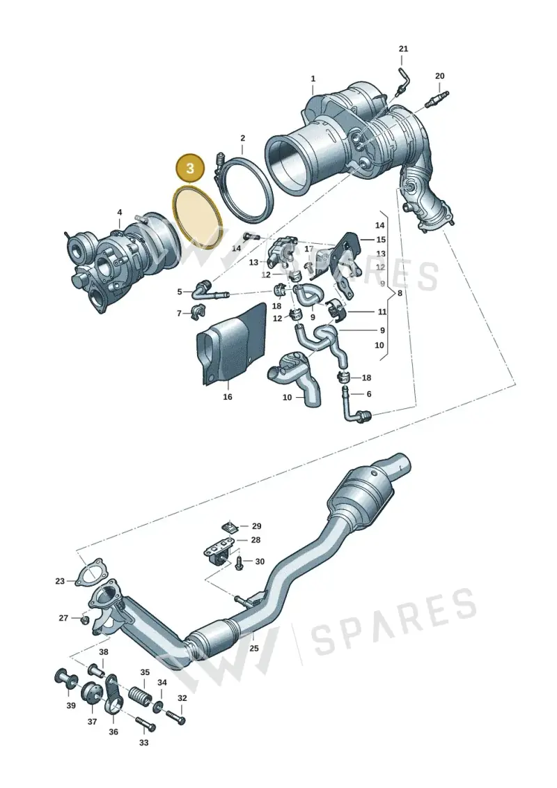 8W0253115G — Audi Q8 Quattro 3,0 (2018-) diagram 859253048, position 3