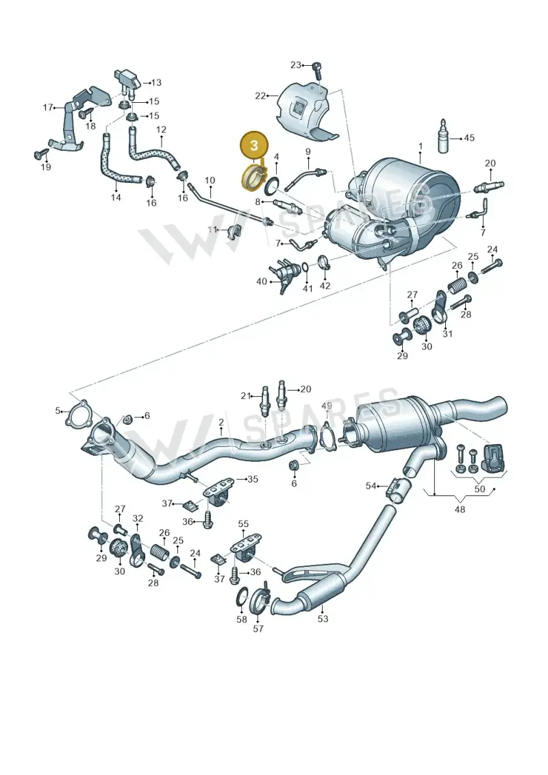 8W0253725F — Audi A8 (2017-2025) diagram 838253700, position 3
