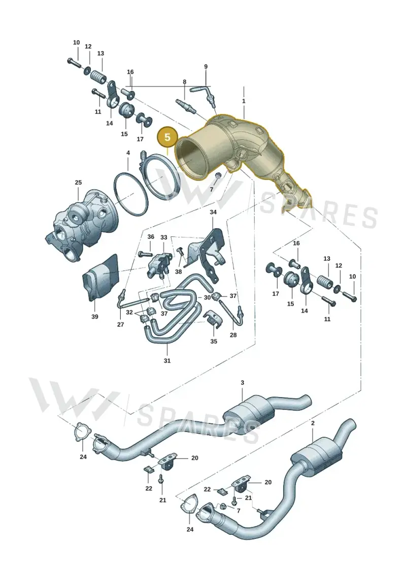 8W0253725G — Audi A7 (2021-) diagram 4kg253450, position 5