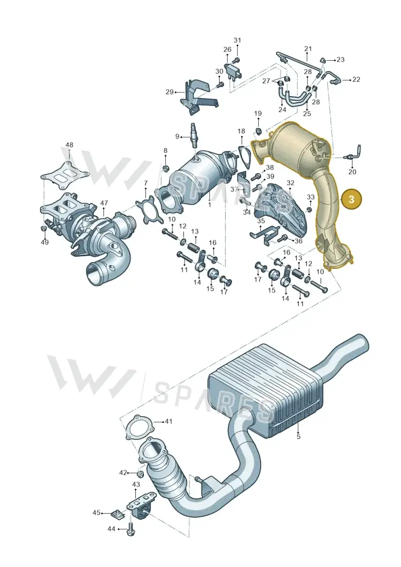 8W0254800C — Audi A6 (2018-2025) diagram 435253370, position 3