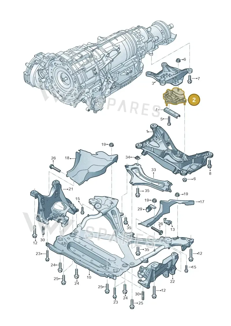 8W0399156AL — Audi Q5 (2016-2025) diagram 896399700, position 2