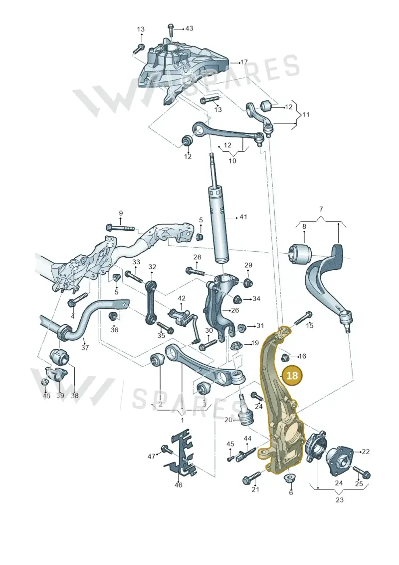 8W0407253F — Audi A4 (2015-2025) diagram 849407000, position 18