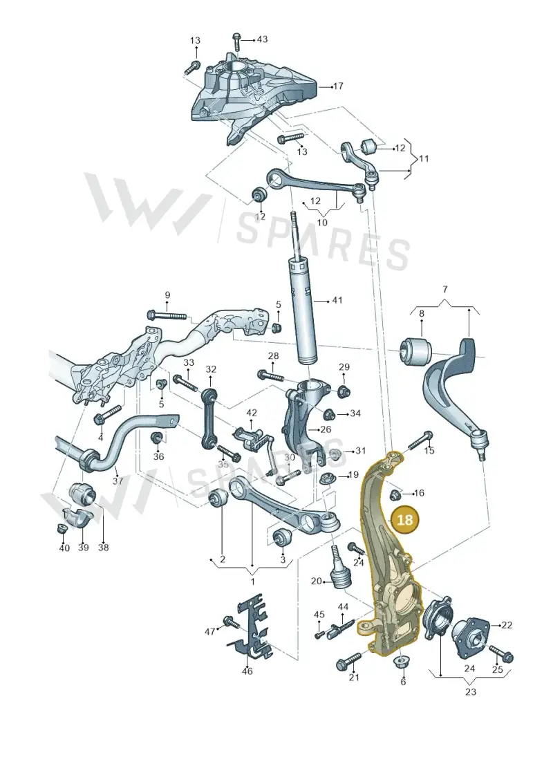 8W0407254F — Audi A4 (2015-2025) diagram 849407000, position 18