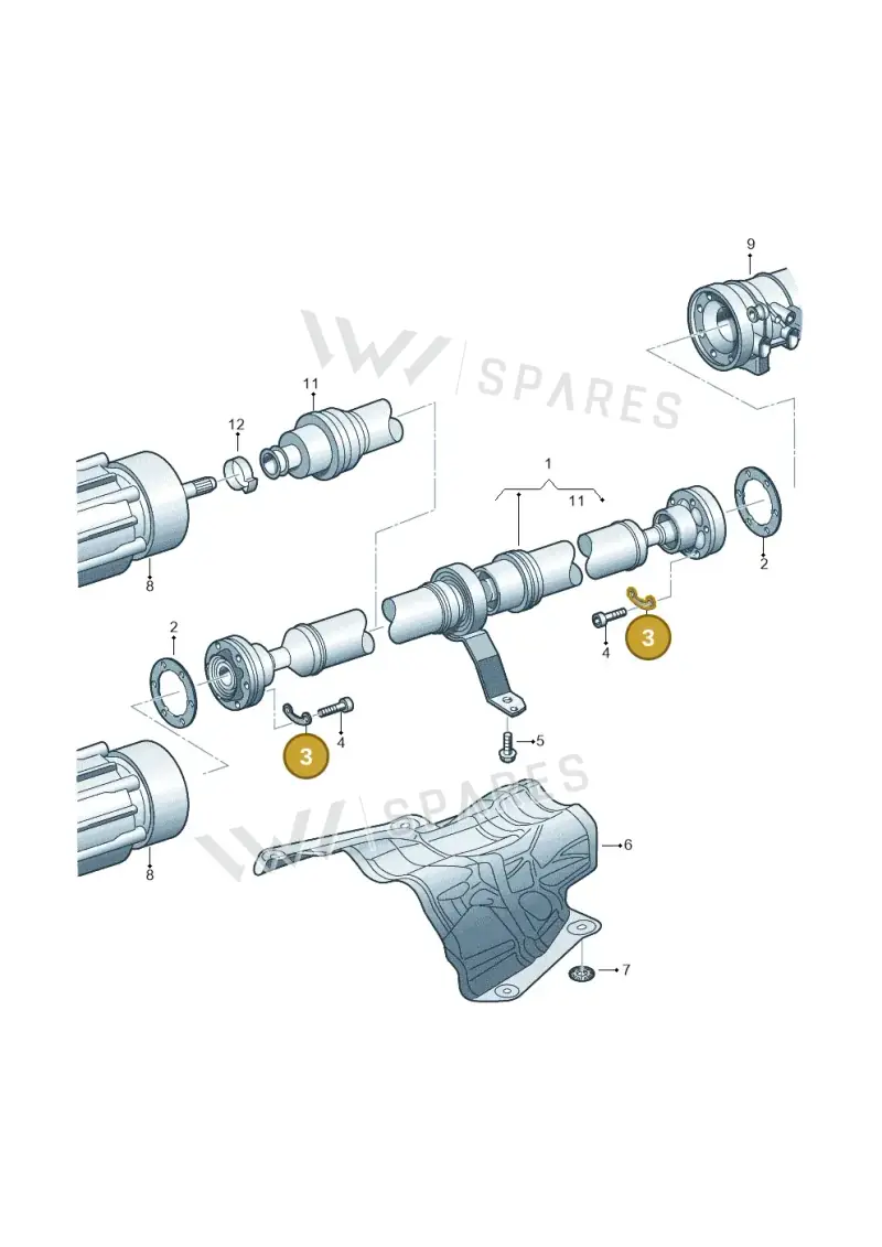 8W0407357 — Audi RS5 Coupe (2010-2015) diagram 620521100, position 3