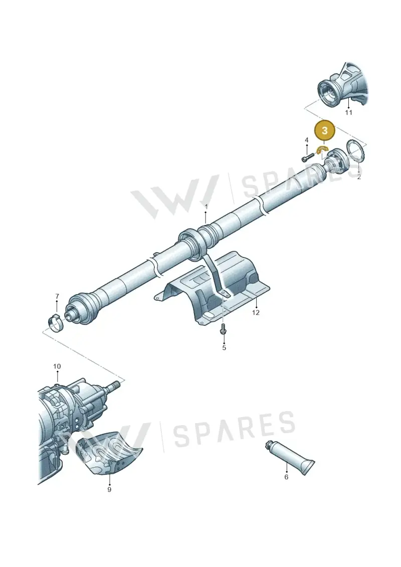 8W0407357 — Audi A8L (2017-2022) diagram 838521100, position 3