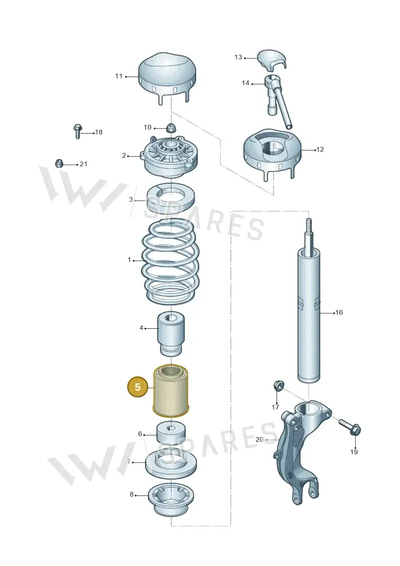8W0412137 — Audi A6 L 2.0 (2018-) diagram 577411000, position 5