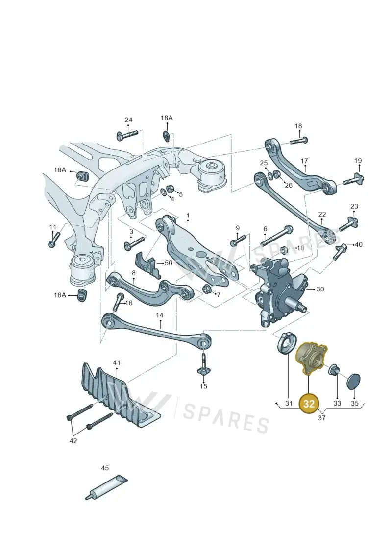 8W0501611B — Audi A6 (2018-2025) diagram 430505200, position 32