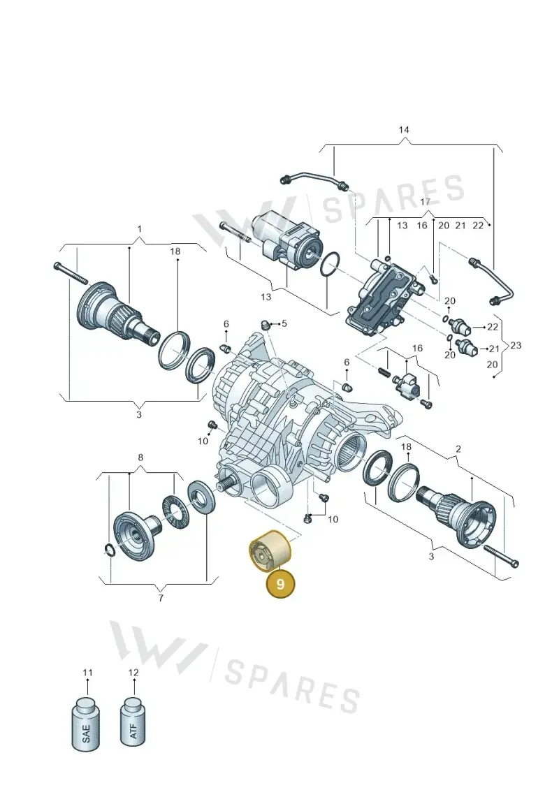 8W0599381B — Audi RS6 Avant (2019-) diagram 849500250, position 9