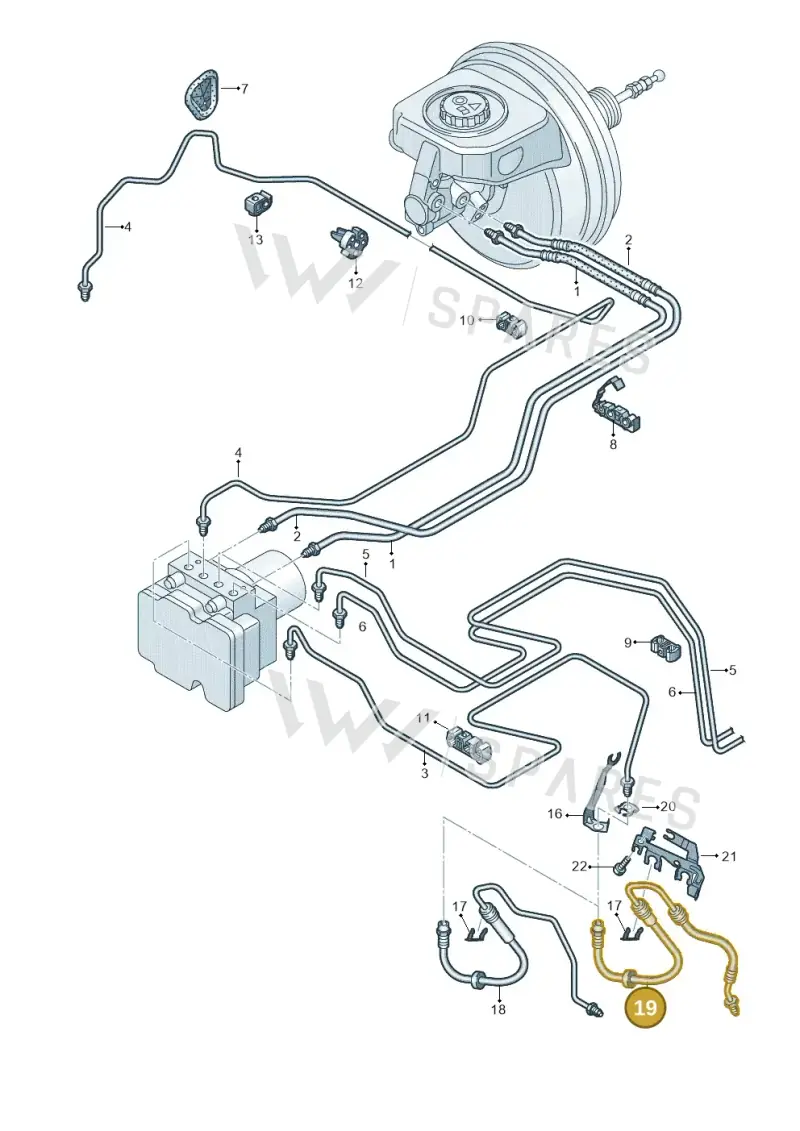 8W0611708G — Audi A5 Sportback (2016-2020) diagram 849611200, position 19