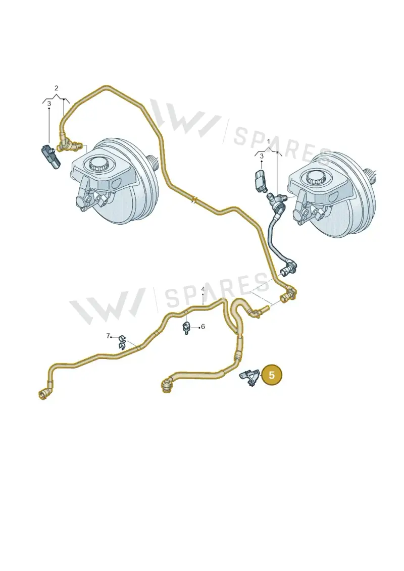 8W0612797 — Audi RS6 Avant (2019-2025) diagram 538611700, position 5