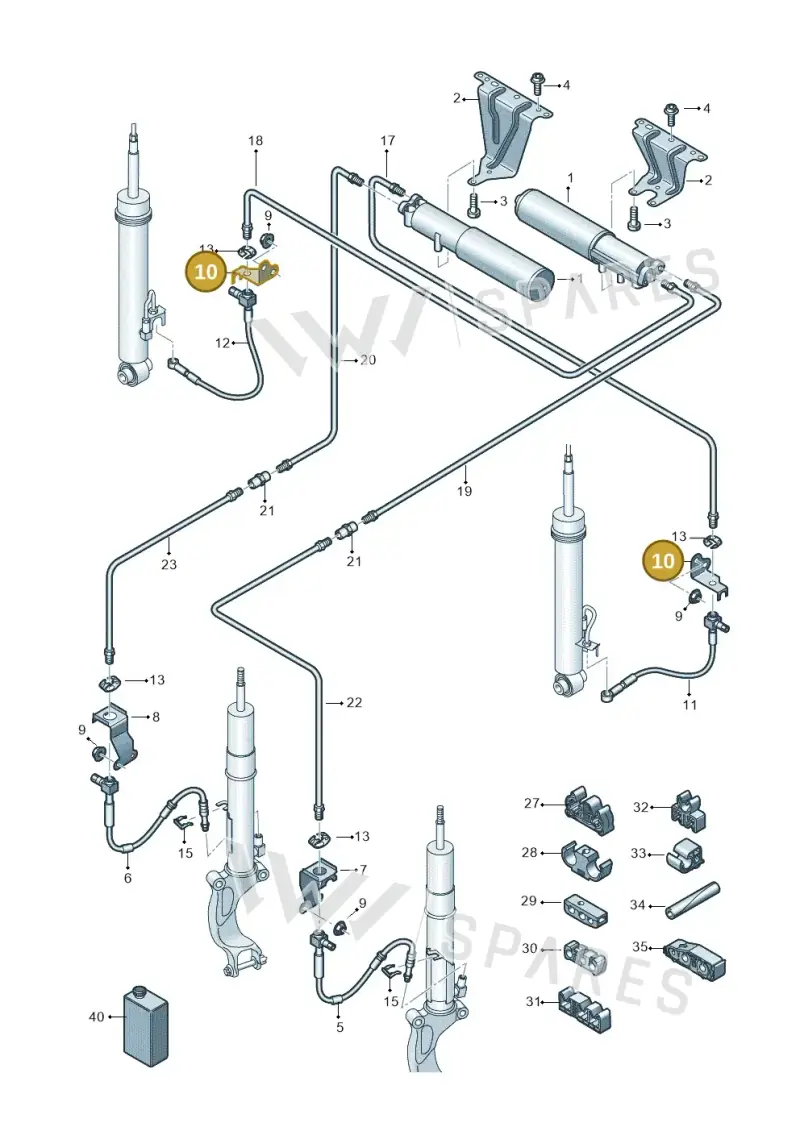 8W0616276A — Audi RS4 Avant (2017-2025) diagram 847616300, position 10