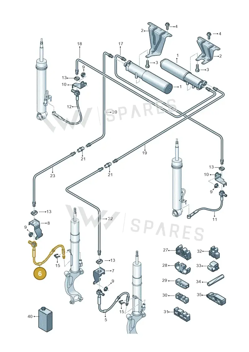 8W0616712 — Audi RS4 Avant (2017-) diagram 847616300, position 6