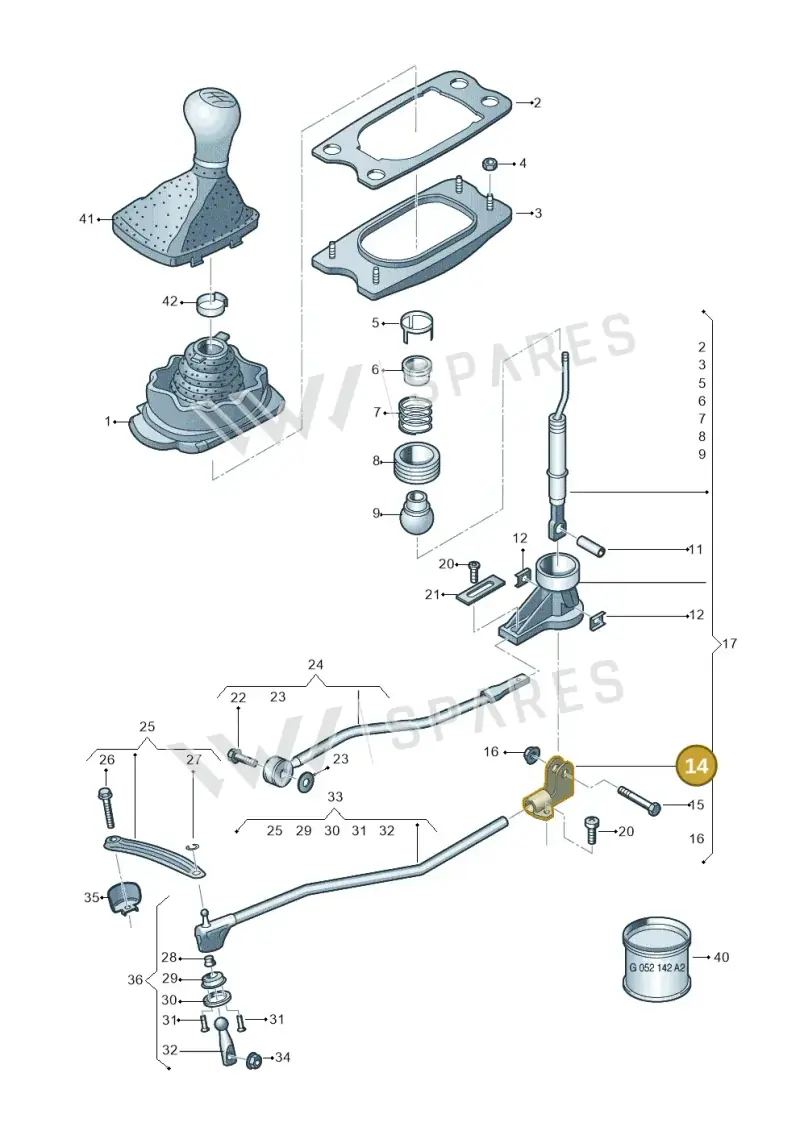 8W0711159 — Audi Q5 (2016-2020) diagram 849711400, position 14