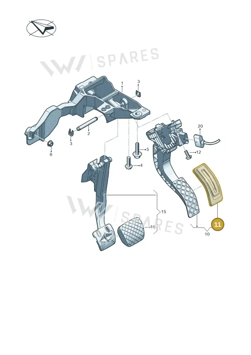 8W0721173ZF7 — Audi A5 Limo 2.0 (2024-) diagram 8wh721500, position 11