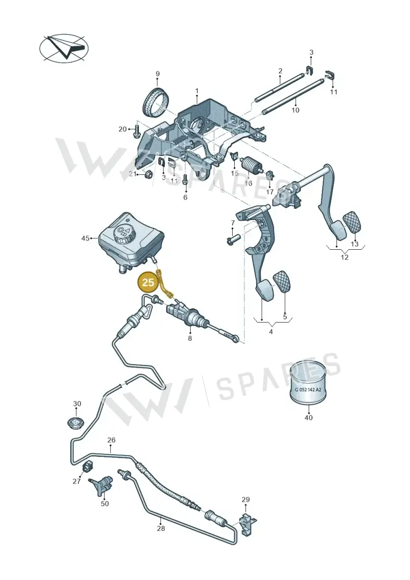 8W0721453 — Audi A5 Sportback (2016-2025) diagram 849721300, position 25